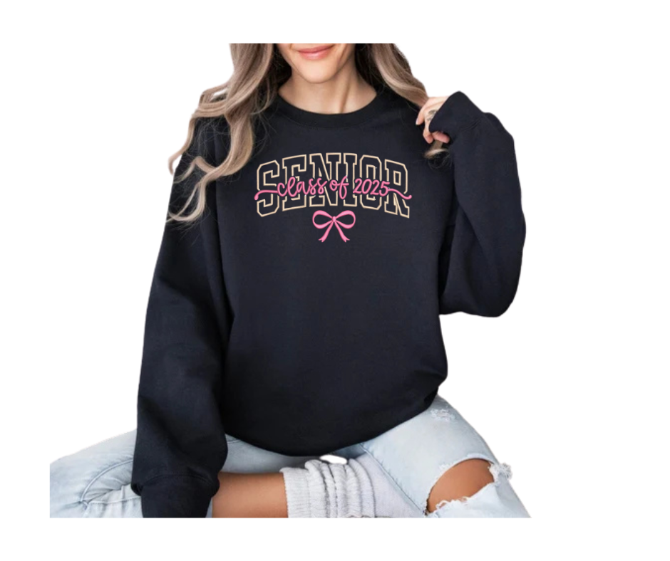 Custom Class of 2025 Sweatshirt – Personalized Colors + Optional Graduation Sleeve