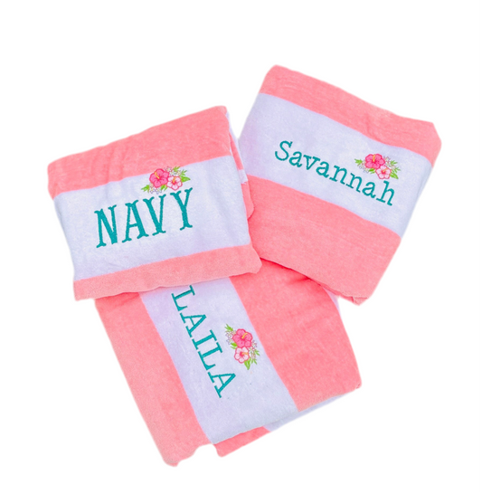 Custom Name Pool Towel