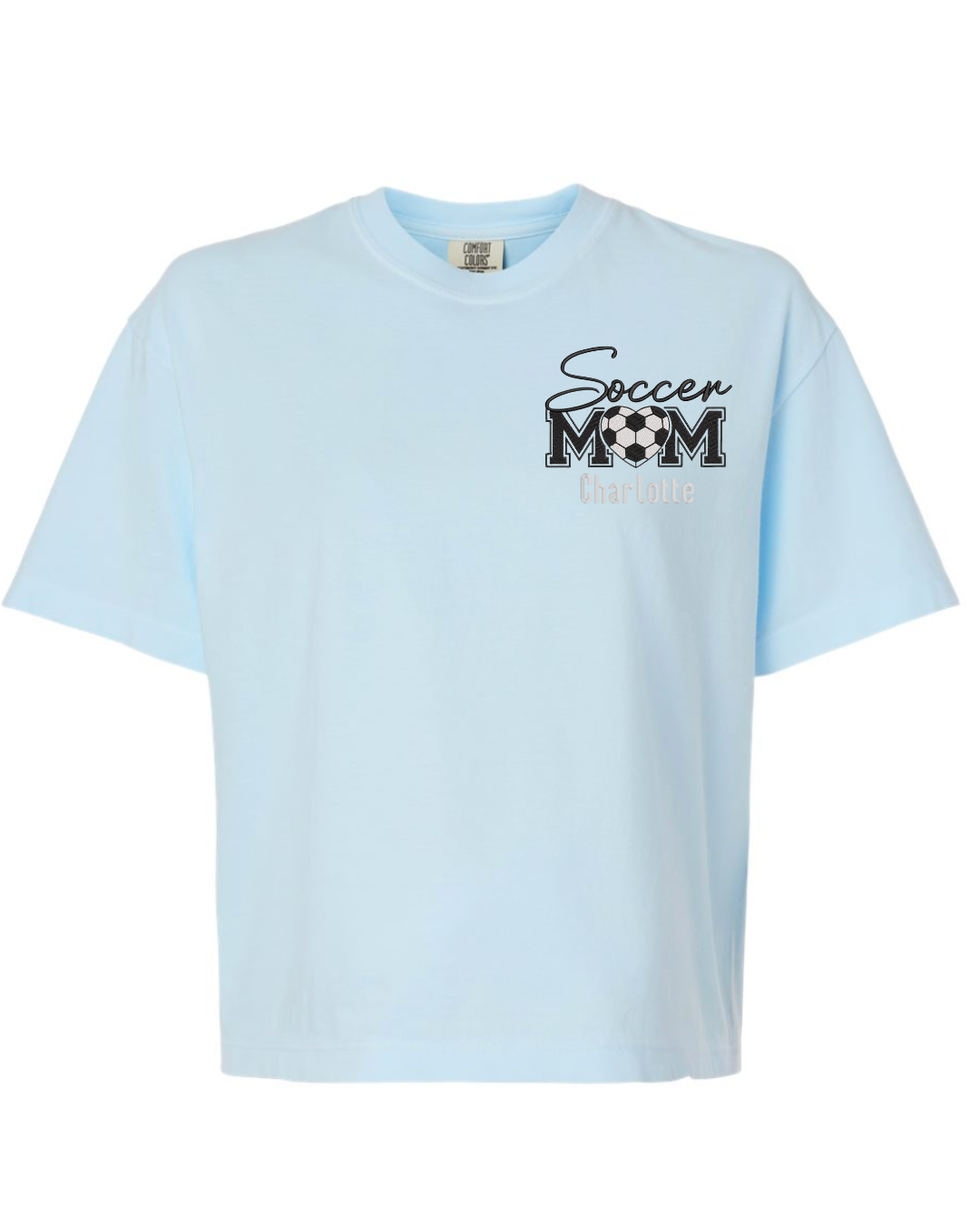 Soccer Mom T-Shirt – Personalized with Kid’s Name - Boxy Fit