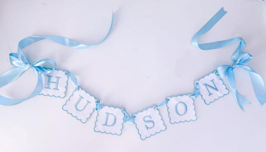 Square Baby Name Custom Banner