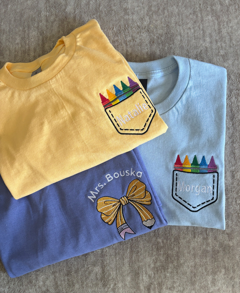 Crayon Faux Pocket Tee