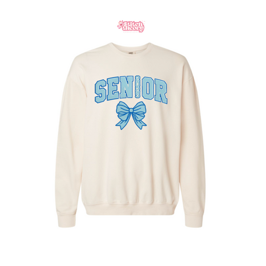 Ivory Senior Bow Lightweight Crewneck