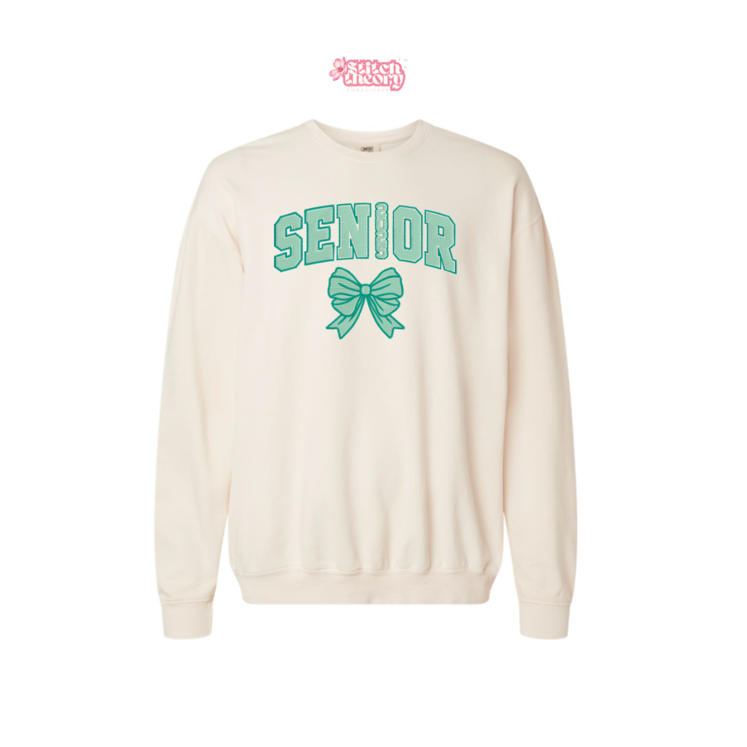 Ivory Senior Bow Lightweight Crewneck