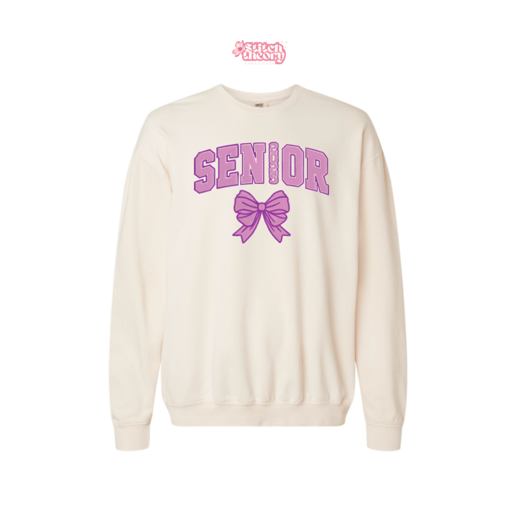 Ivory Senior Bow Lightweight Crewneck