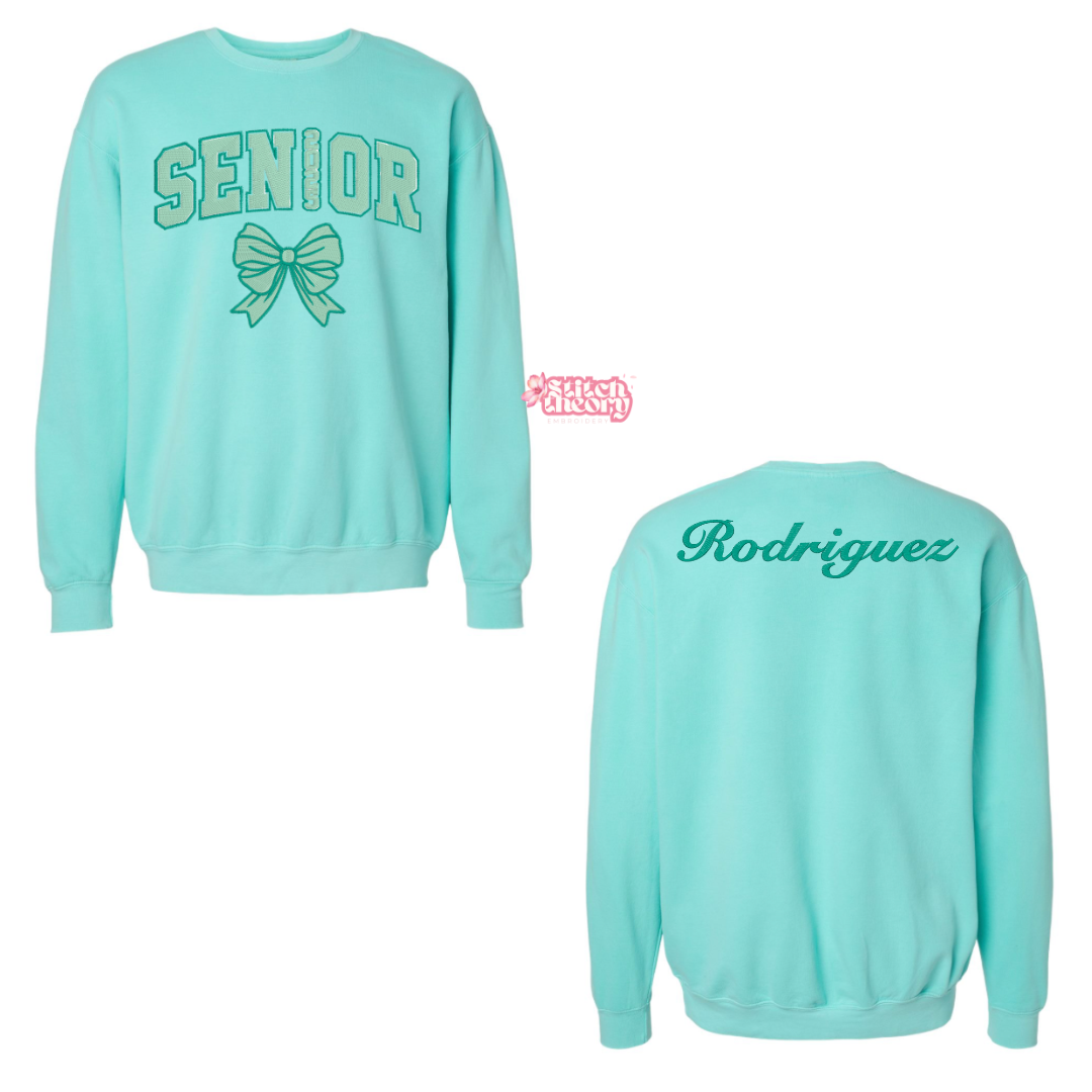 Monochrome Senior Bow Lightweight Crewneck