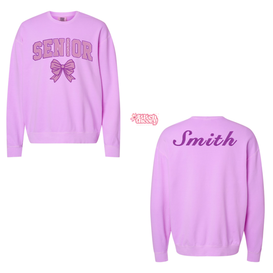 Monochrome Senior Bow Lightweight Crewneck