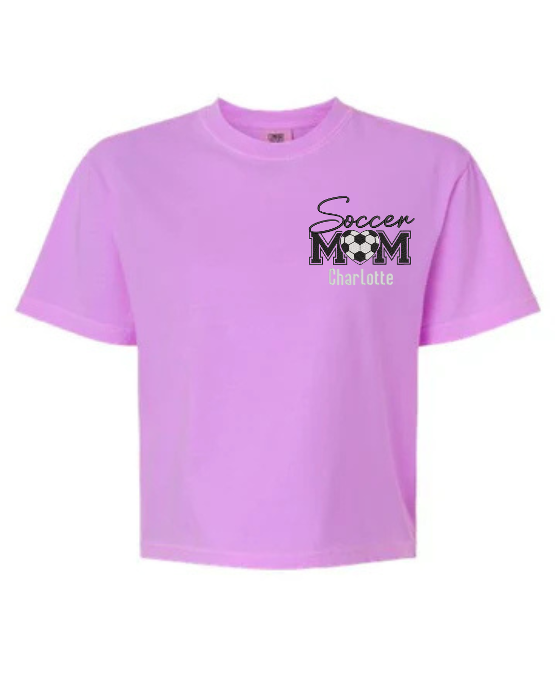 Soccer Mom T-Shirt – Personalized with Kid’s Name - Boxy Fit