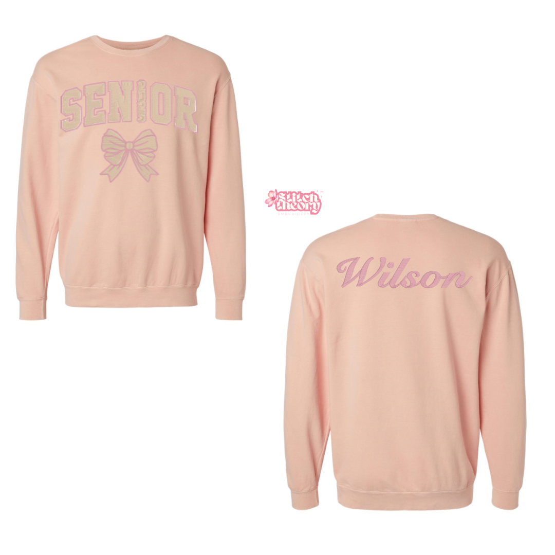 Monochrome Senior Bow Lightweight Crewneck