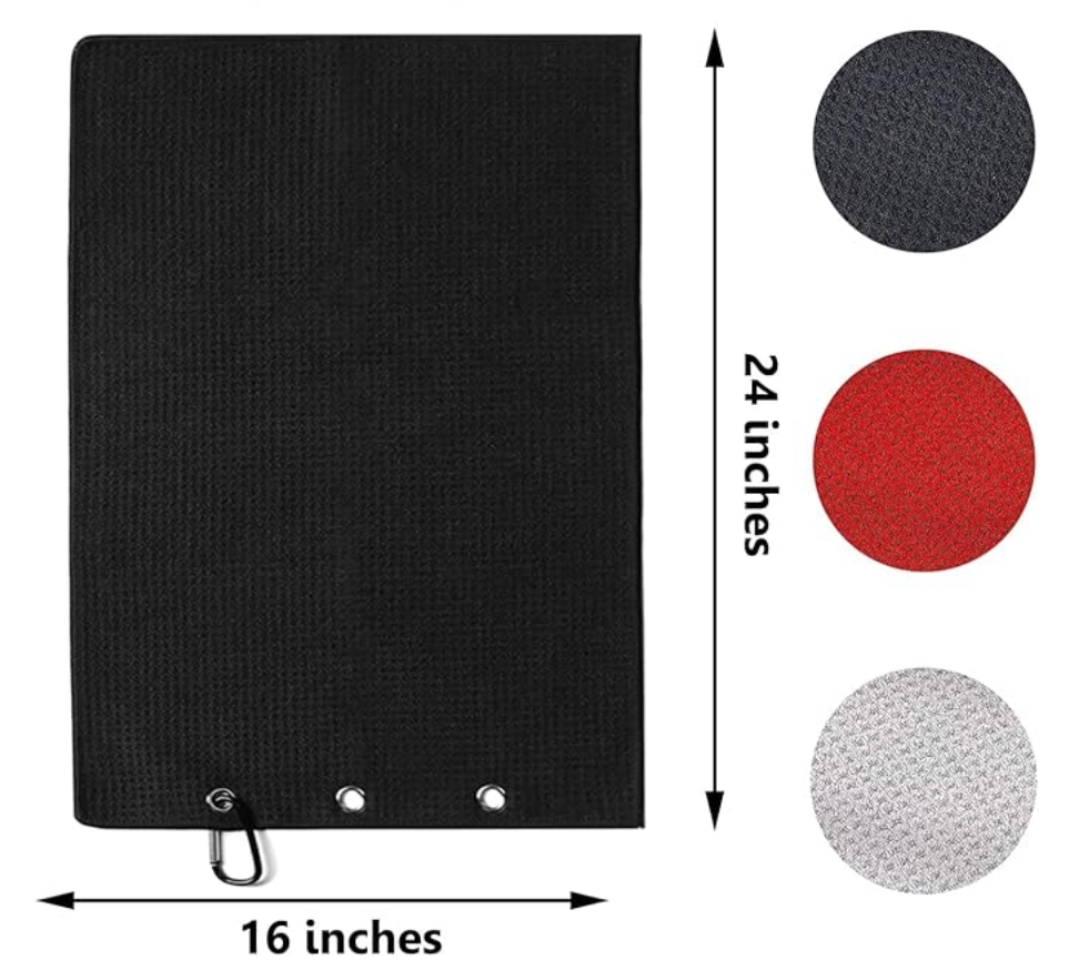 Golf Towel w/ Hoop and Loop