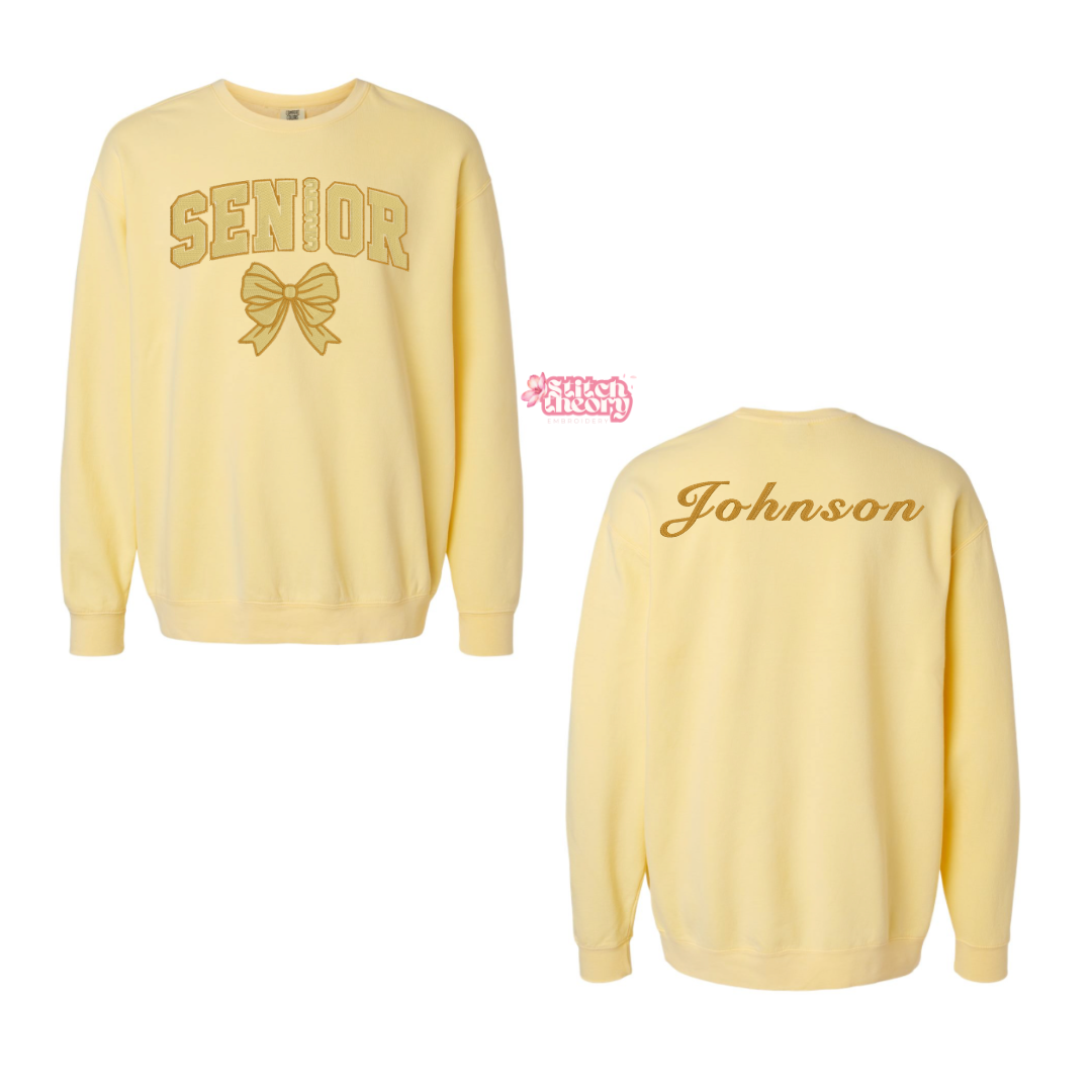 Monochrome Senior Bow Lightweight Crewneck