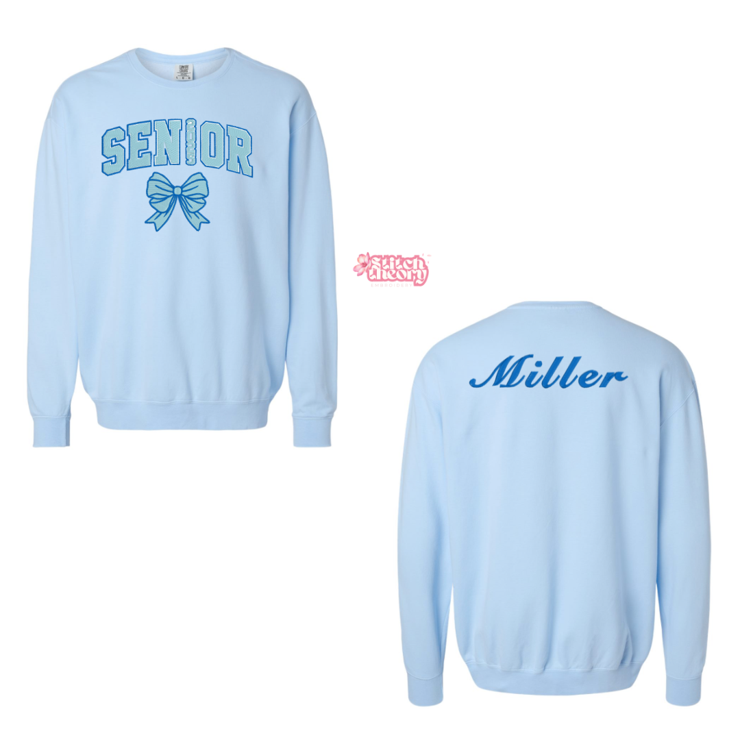 Monochrome Senior Bow Lightweight Crewneck
