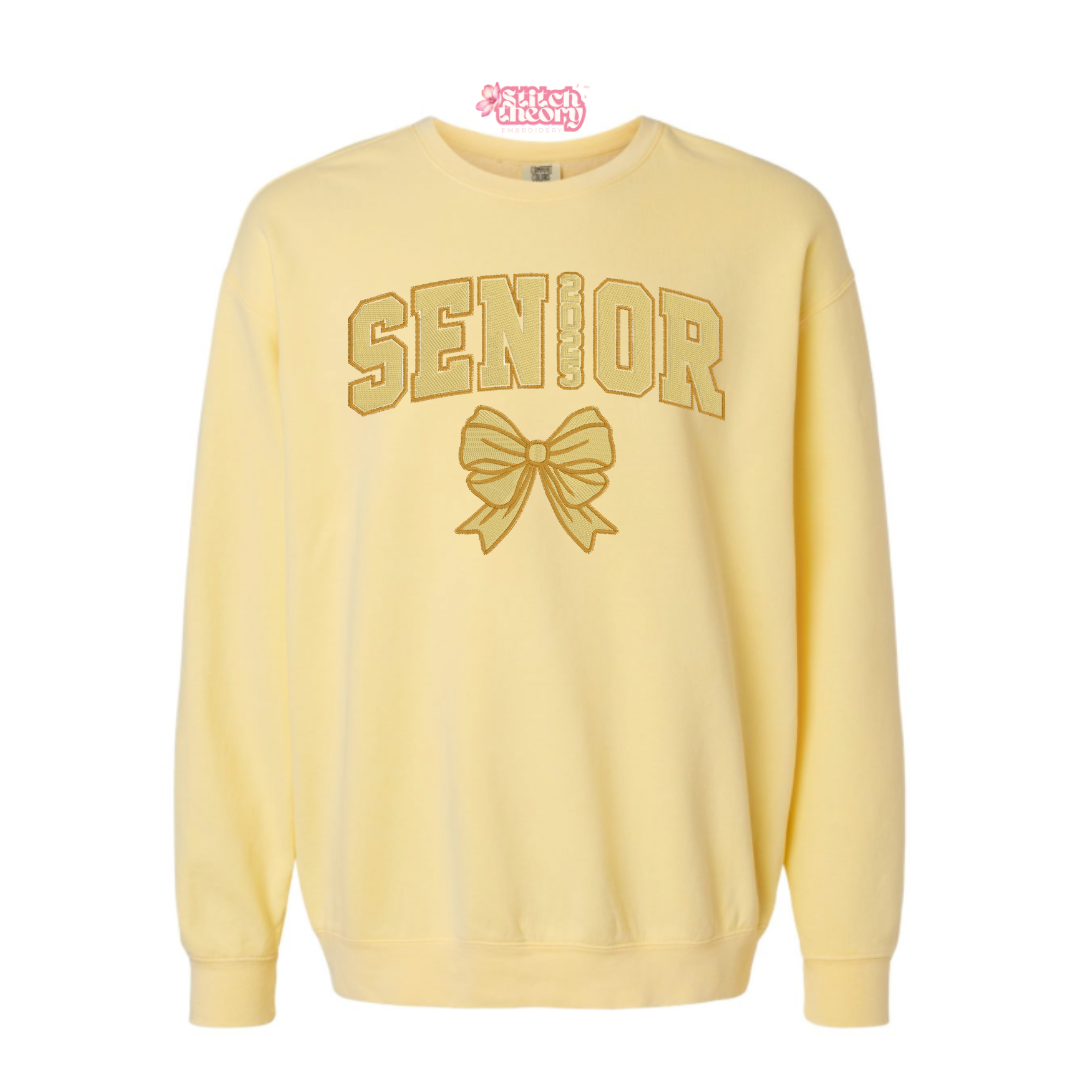 Monochrome Senior Bow Lightweight Crewneck