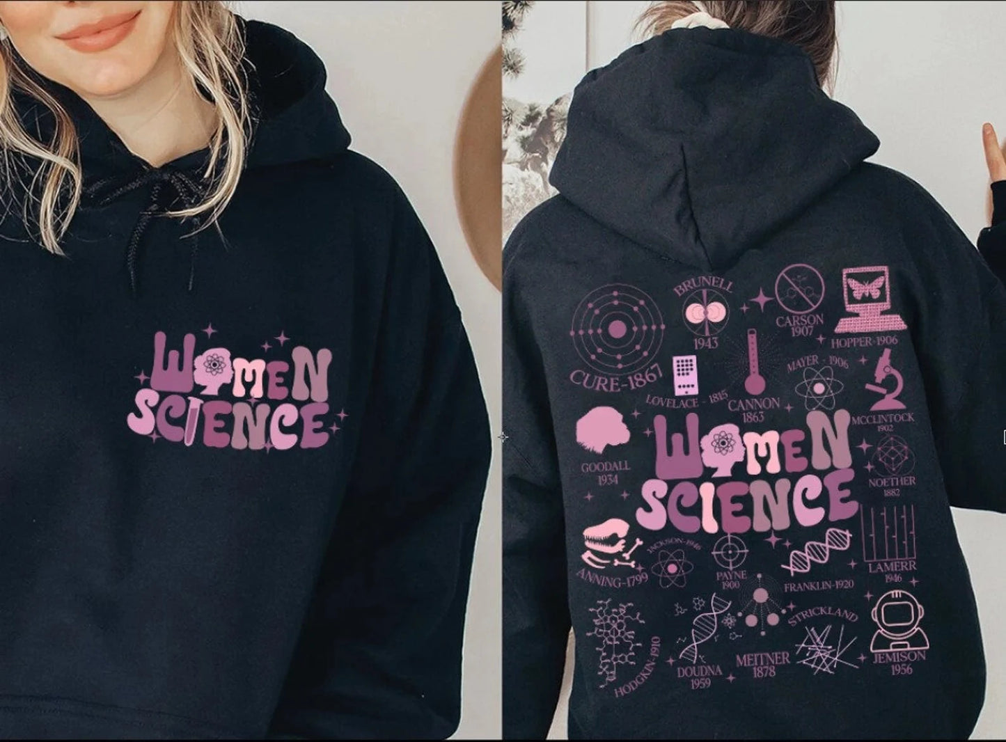 Women in Science Graphic Sweatshirt/Hoodie
